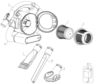 Part Location Diagram of 90627870 DeWALT CHARGER